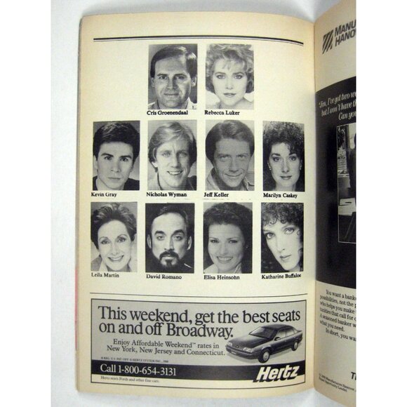 Phantom Playbill September 1989 Majestic Theatre Rebecca Luker Cris Groenendaal - Picture 4 of 7